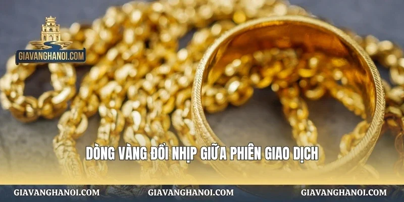 Dòng vàng đổi nhịp giữa phiên giao dịch