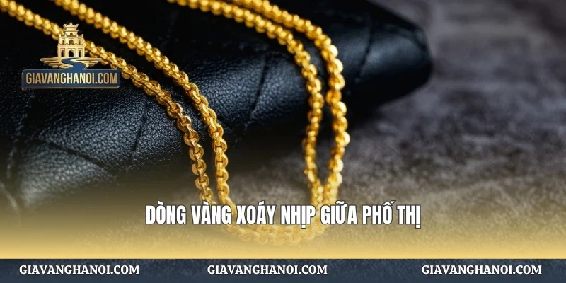 Dòng vàng xoay nhịp giữa phố thị