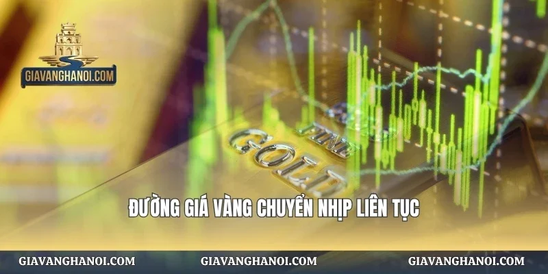 Đường giá vàng chuyển nhịp liên tục