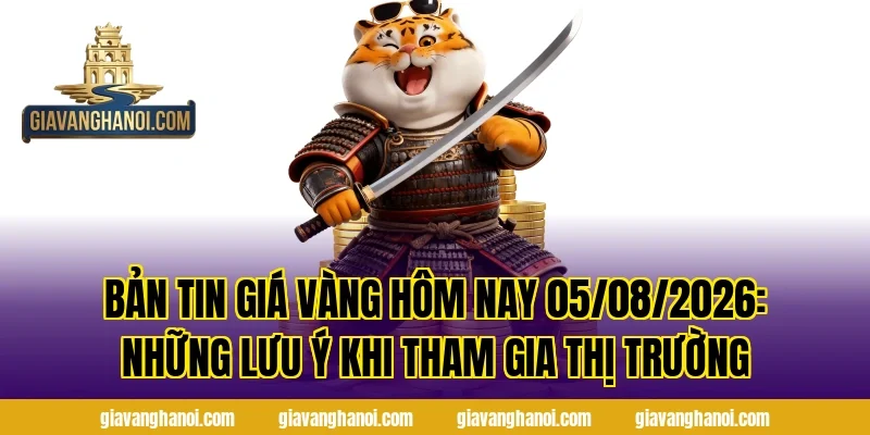Bản Tin Giá Vàng Hôm Nay 05/08/2026: Những lưu ý khi tham gia thị trường