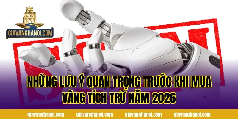 Những lưu ý quan trọng trước khi mua vàng tích trữ năm 2026